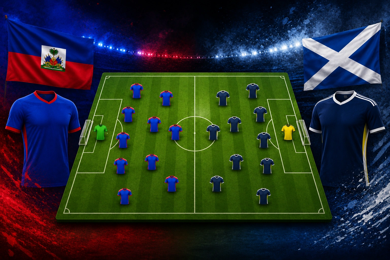 Susunan Pemain Tim Nasional Haiti vs Scotland