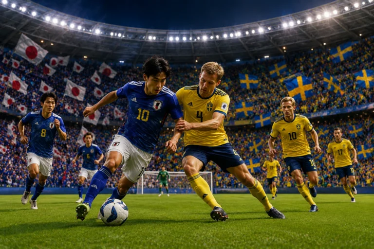 Susunan Pemain Tim Nasional Japan vs Sweden