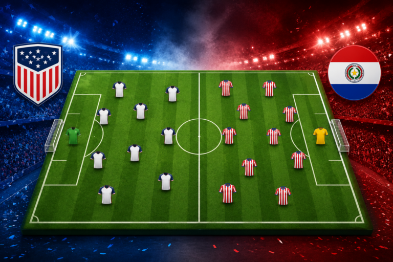 Susunan Pemain Tim Nasional USA vs Paraguay