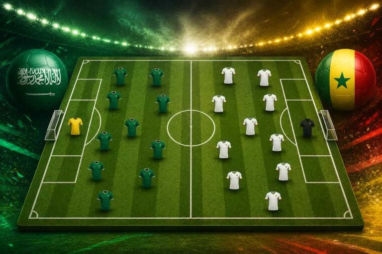 Susunan Pemain Timnas Saudi Arabia vs Senegal