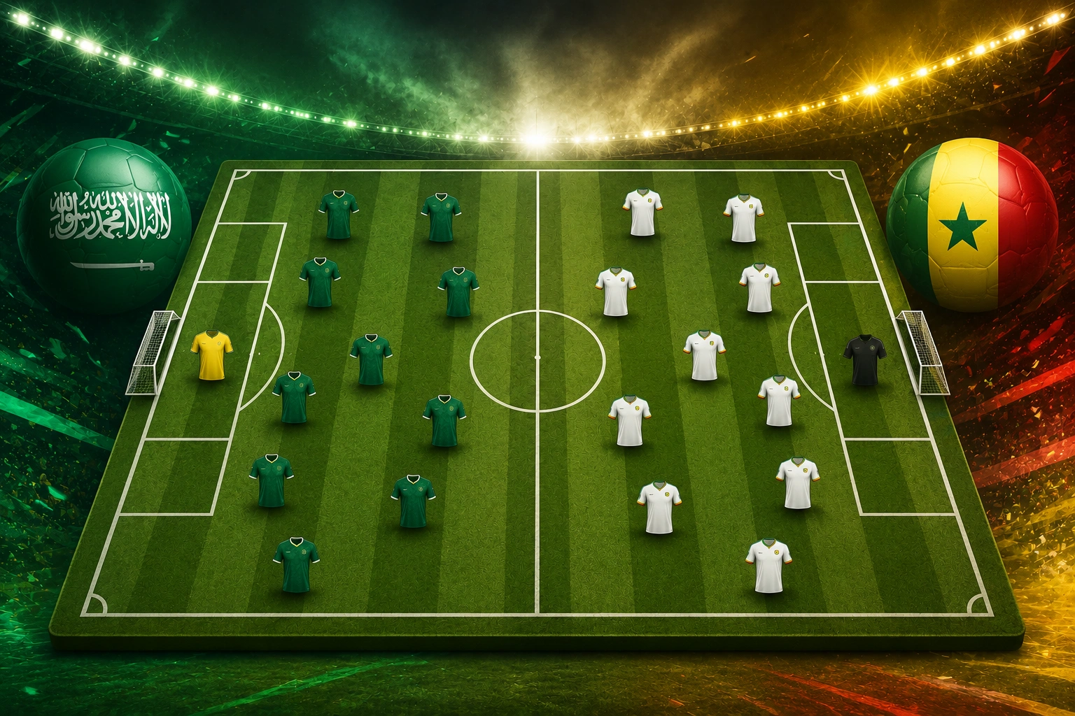 Susunan Pemain Timnas Saudi Arabia vs Senegal