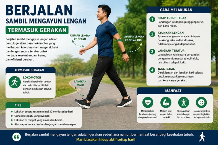 Berjalan Sambil Mengayun Lengan Termasuk Gerakan