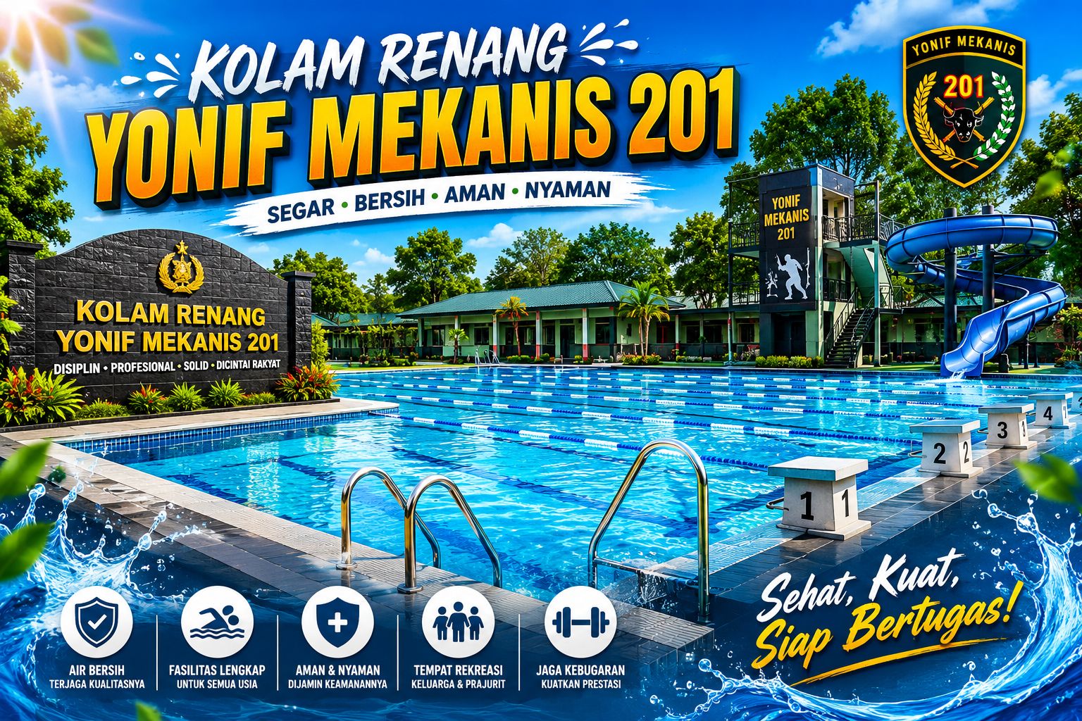 Kolam Renang Yonif Mekanis