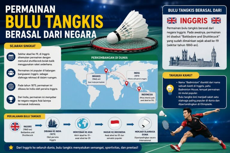 Permainan Bulu Tangkis Berasal