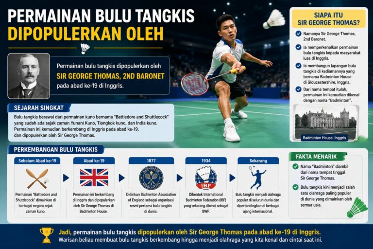 Permainan Bulu Tangkis Dipopulerkan