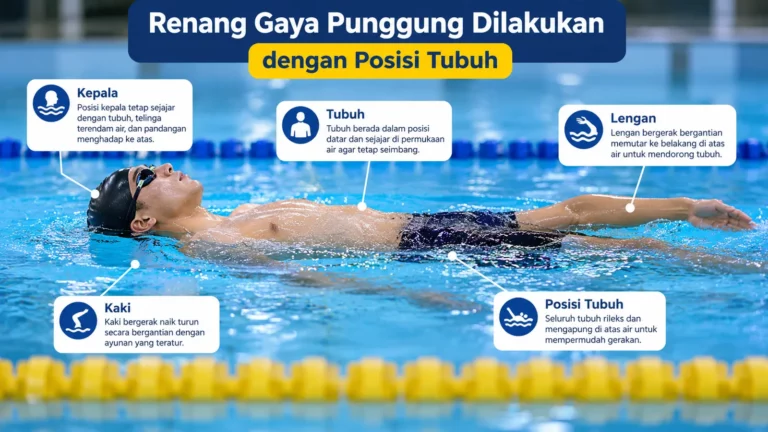 Renang Gaya Punggung Dilakukan