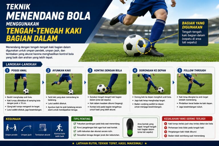 Teknik Menendang Bola Menggunakan