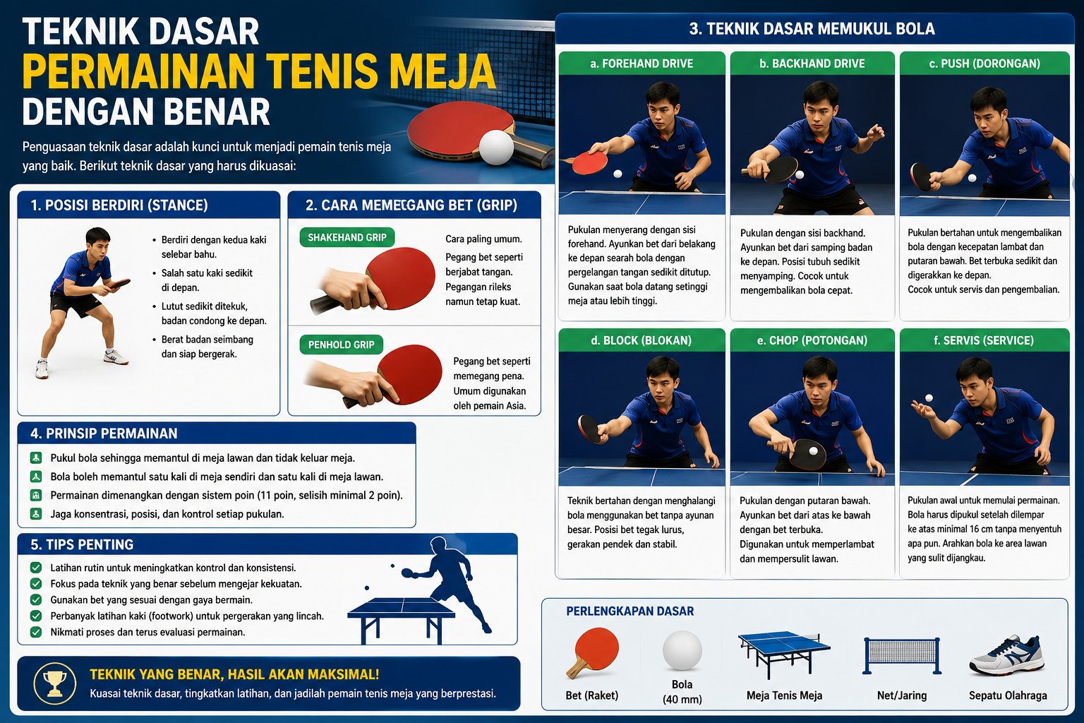 Teknik Dasar Permainan Tenis