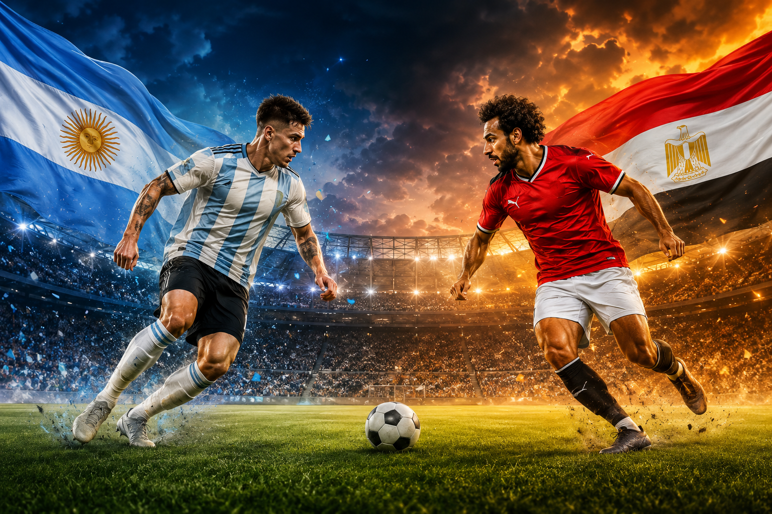 Argentina Hadapi Mesir Babak Enam Belas