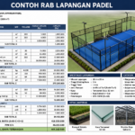 Contoh RAB Lapangan Padel