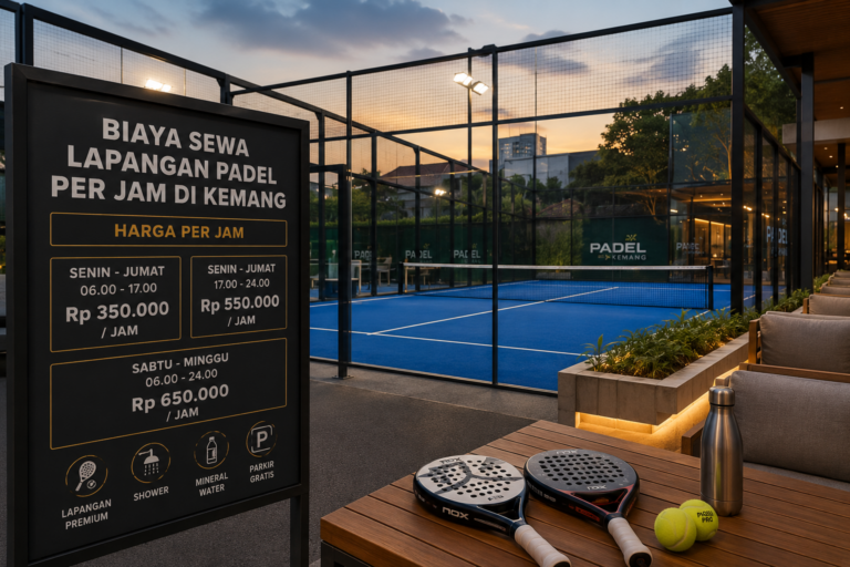 Biaya Sewa Lapangan Padel