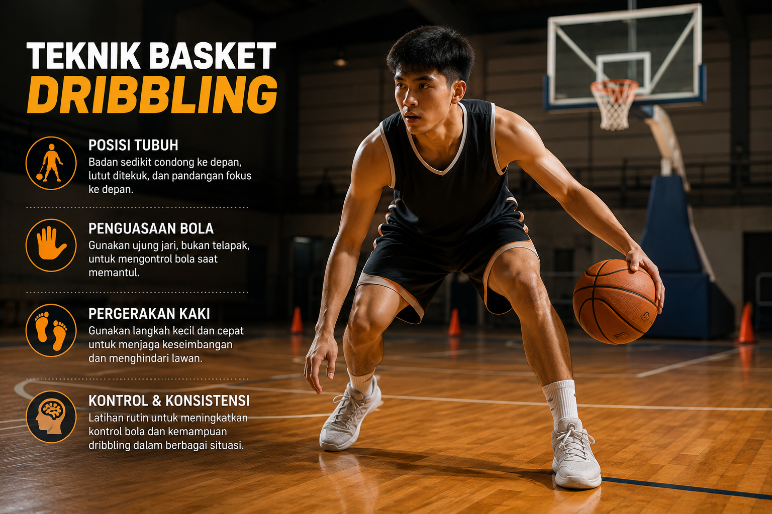 Teknik Basket Dribbling
