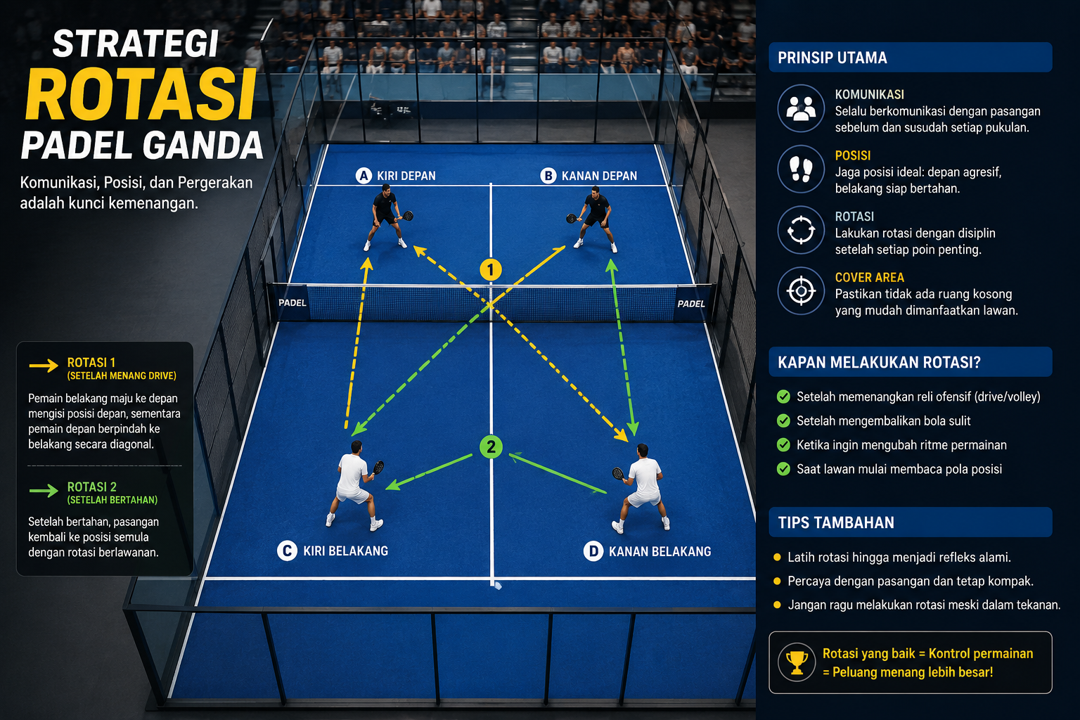 Strategi Rotasi Padel