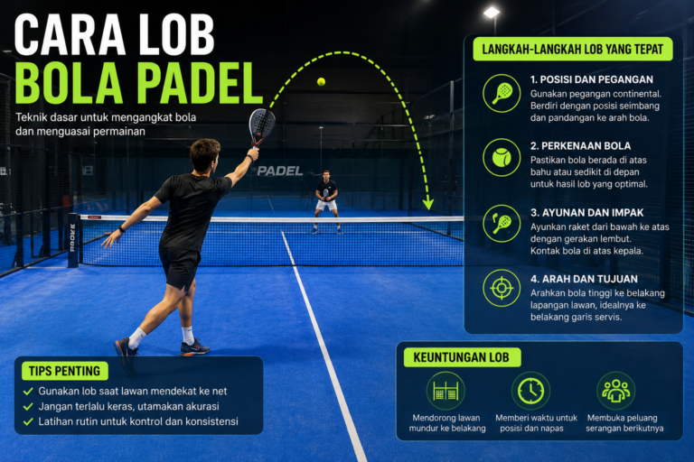 Cara Lob Bola Padel