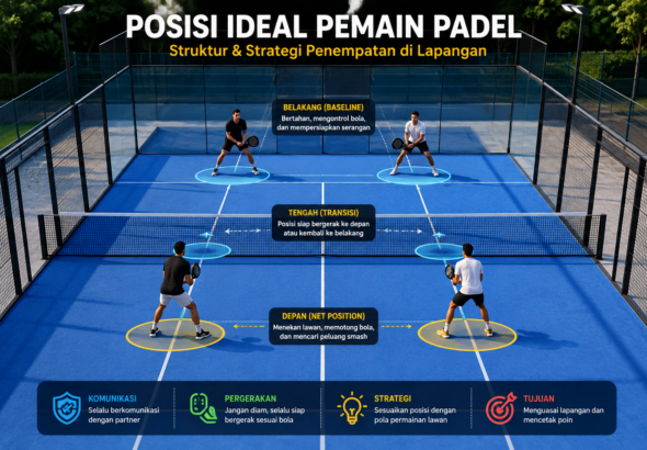 Posisi Ideal Pemain Padel