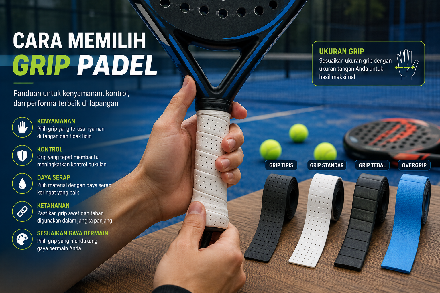 Cara Memilih Grip Padel