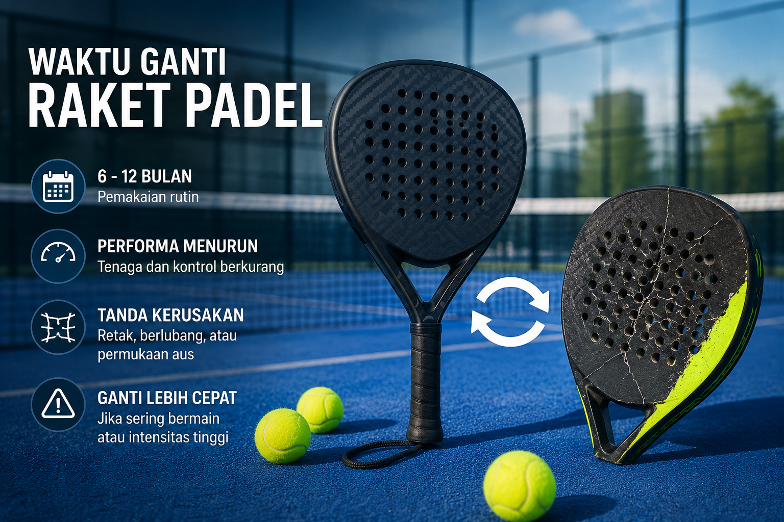 Waktu Ganti Raket Padel