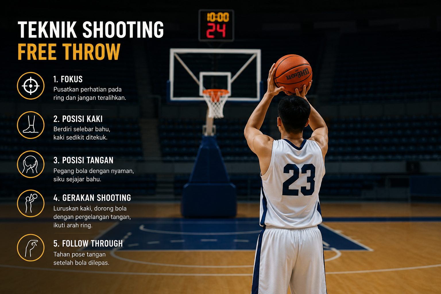 Teknik Shooting Bola Basket