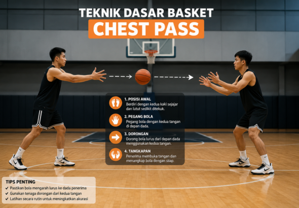 Teknik Dasar Basket Chest