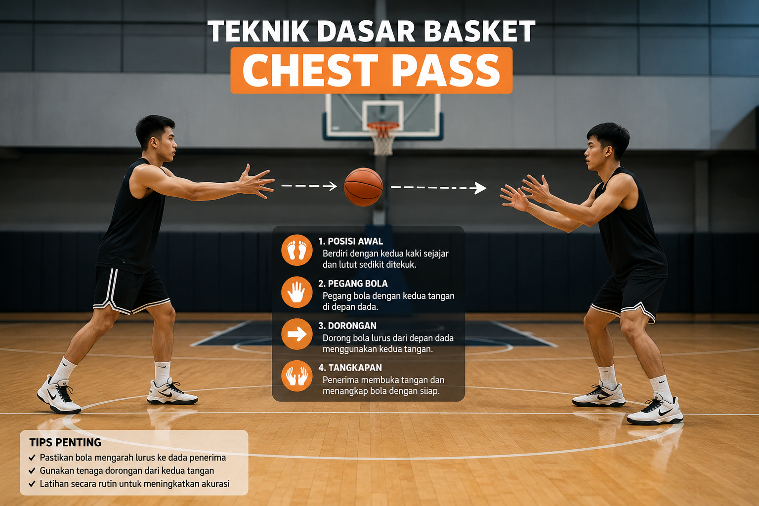 Teknik Dasar Basket Chest