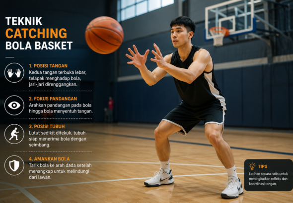 Teknik Bola Basket Catching