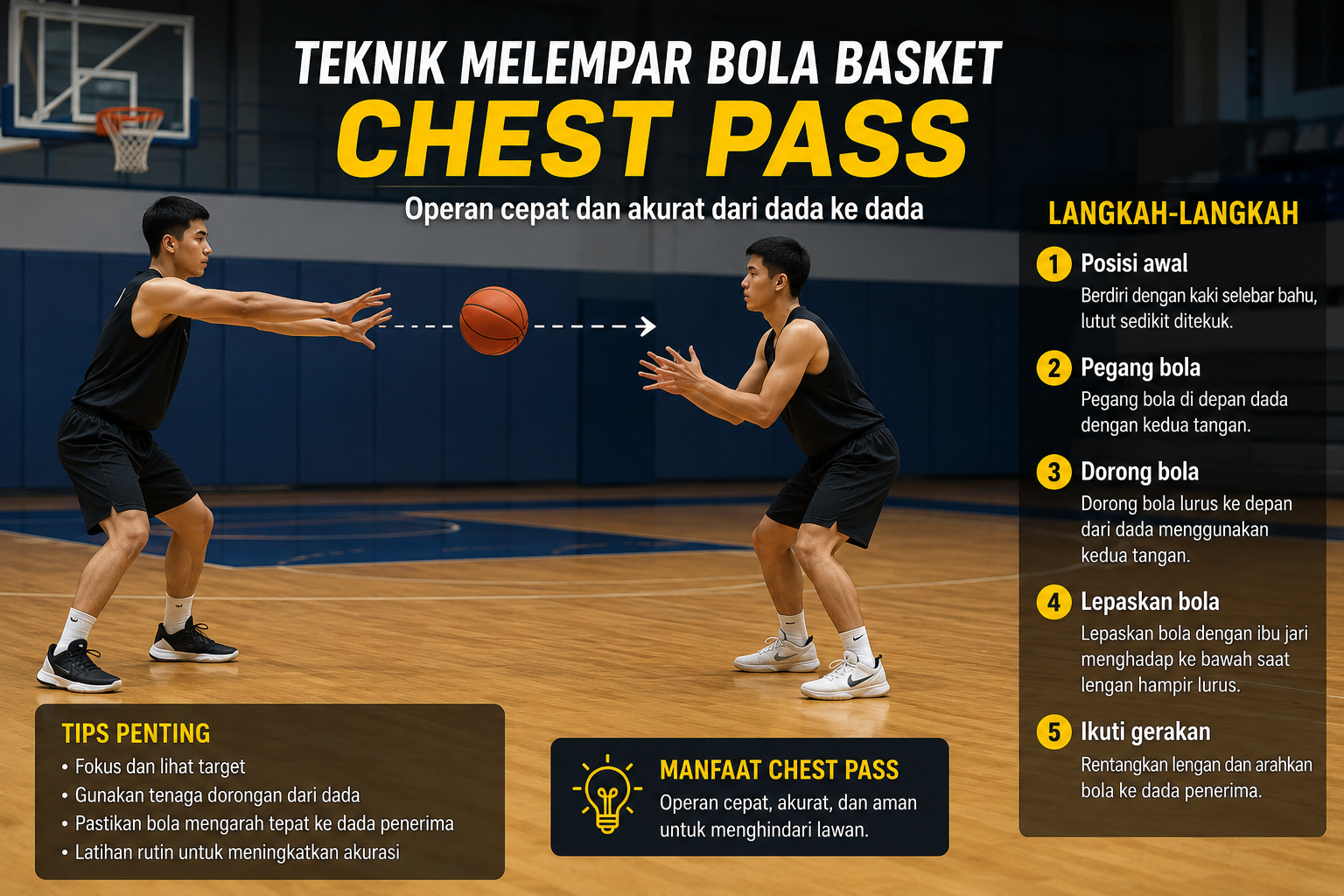 Teknik Melempar Bola Basket