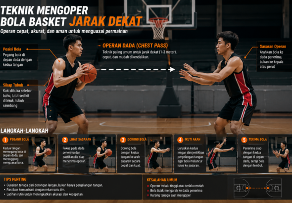 Teknik Mengoper Bola Basket