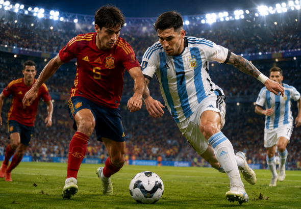 Hasil Spanyol vs Argentina