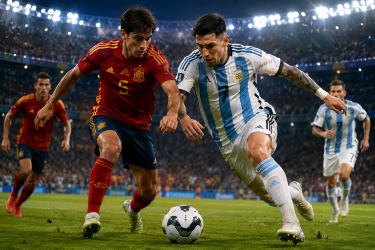Hasil Spanyol vs Argentina