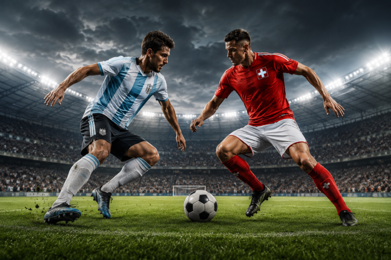 Sepak Bola Argentina Vs Swiss