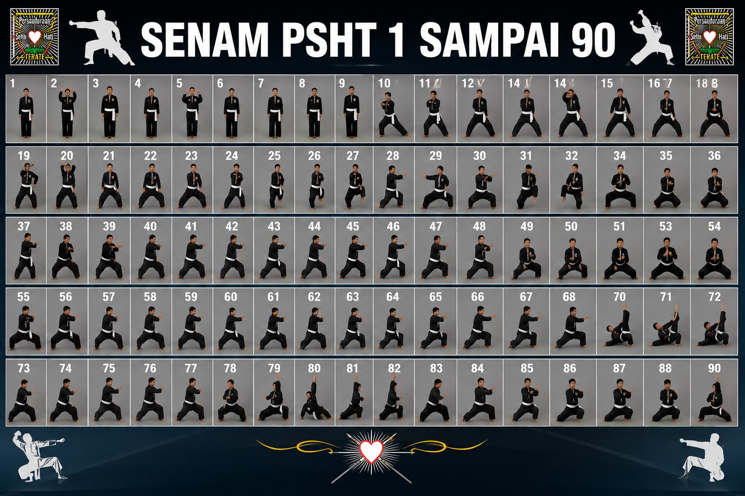 Senam PSHT 1 Sampai 90