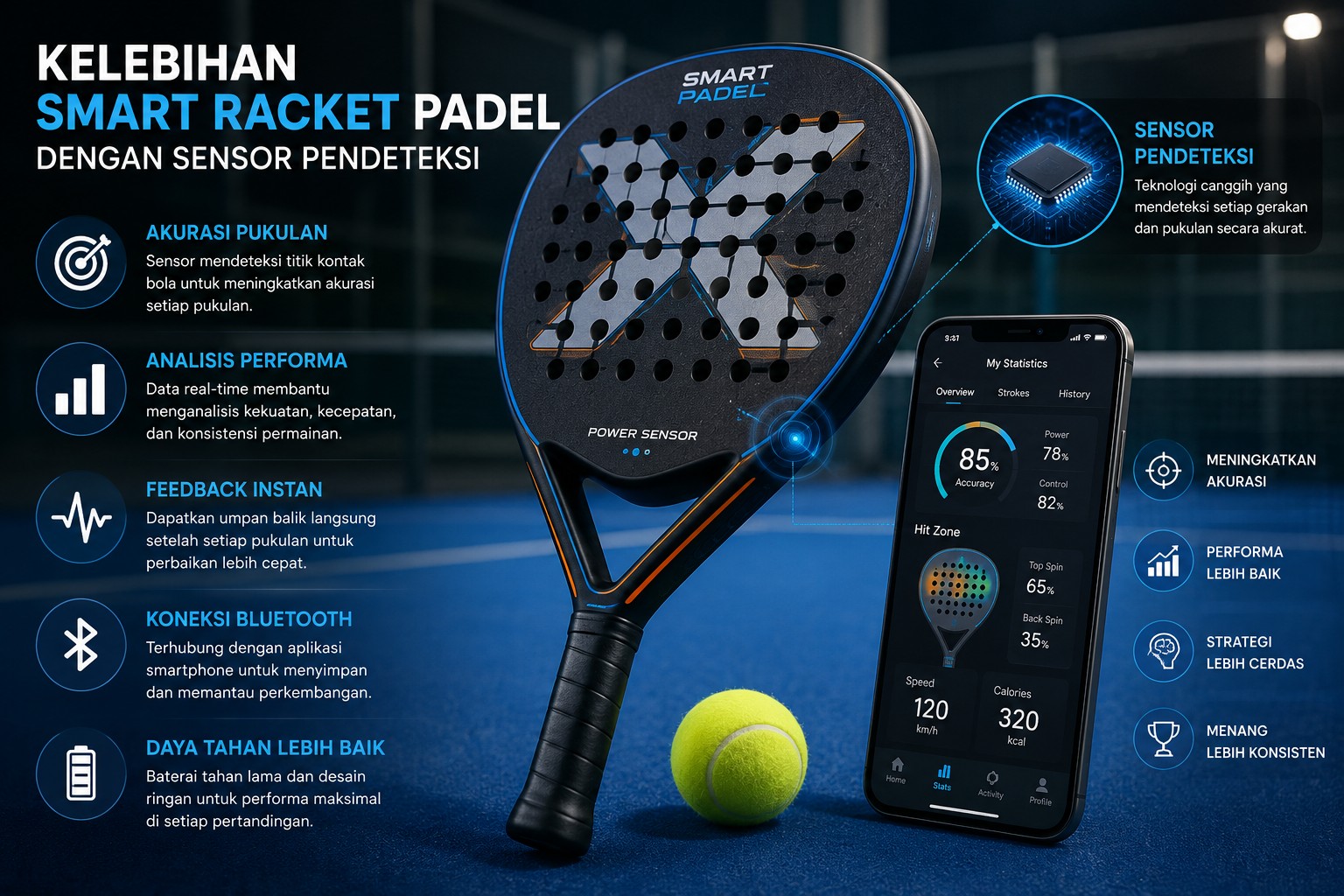 Smart Racket Padel Sensor