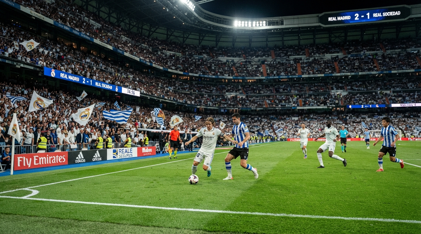 Statistik Pertandingan Real Madrid vs Real Sociedad