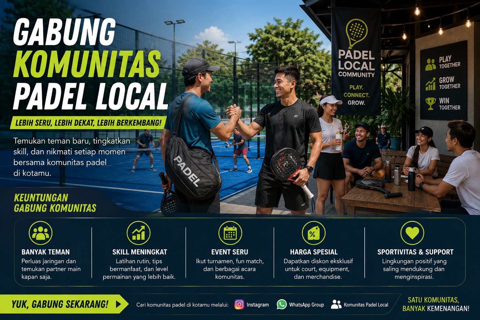 Gabung Komunitas Padel Local