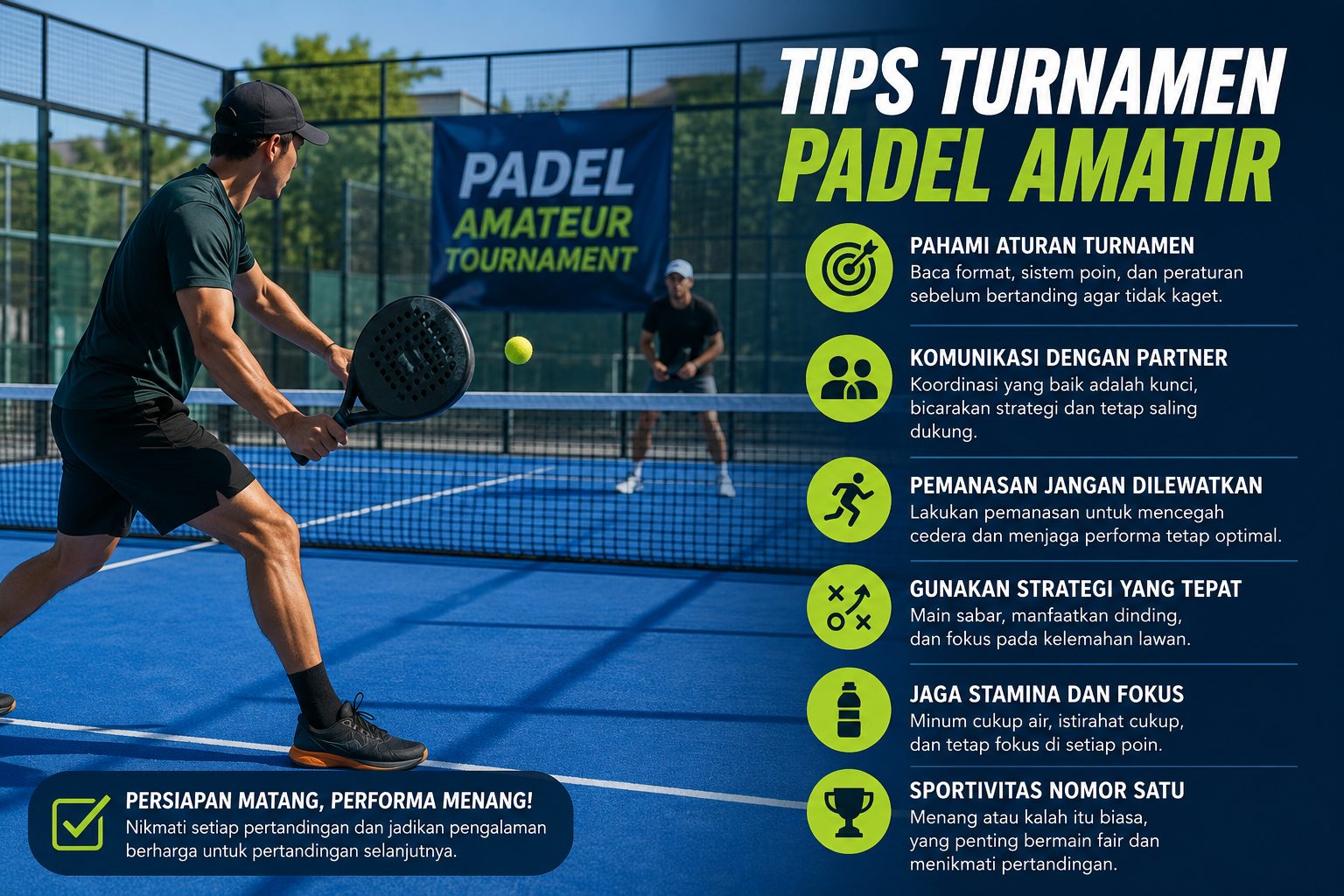 Tips Turnamen Padel Amatir
